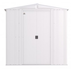 Arrow Classic 6x7 Steel Storage Shed Kit - Flute Grey (CLG67FG)