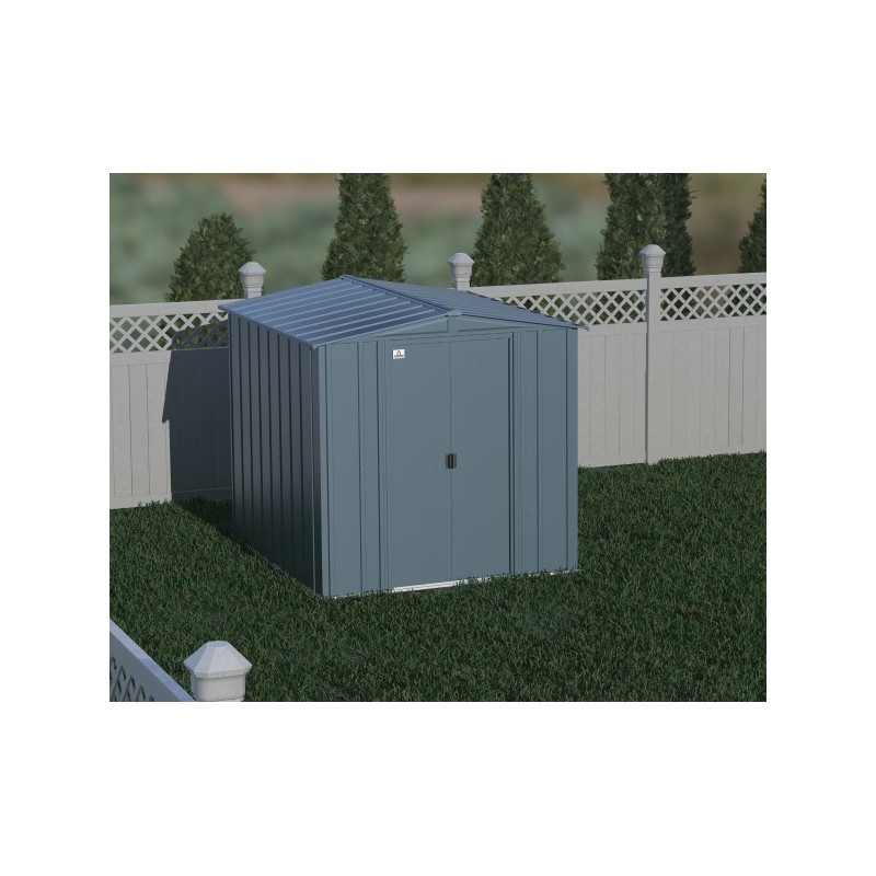 Arrow Classic 6x7 Steel Storage Shed Kit - Blue Grey (CLG67BG)