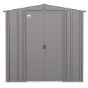 Arrow Classic 6x7 Steel Storage Shed Kit - Charcoal (CLG67CC)