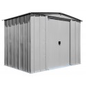 Arrow Classic 8x6 Steel Storage Shed Kit - Flute Grey (CLG86FG)