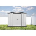 Arrow Classic 8x6 Steel Storage Shed Kit - Flute Grey (CLG86FG) Arrow Classic 8x6 Steel Storage Shed Kit - Flute Grey (CLG86FG)