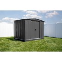 Arrow Classic 8x6 Steel Storage Shed Kit - Charcoal (CLG86CC)