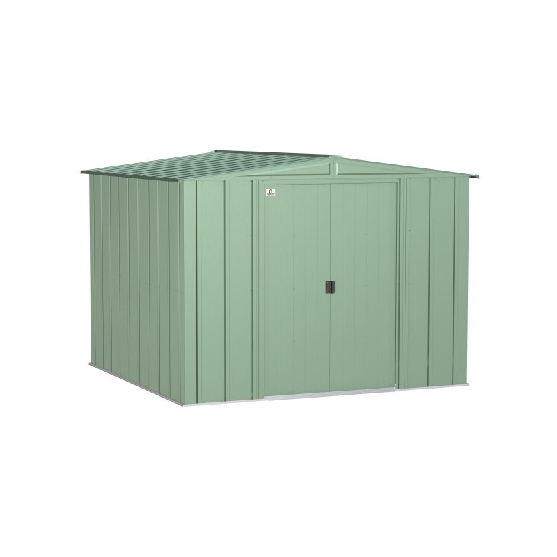 Arrow Classic 8x8 Steel Storage Shed Kit - Sage Green (CLG88SG)