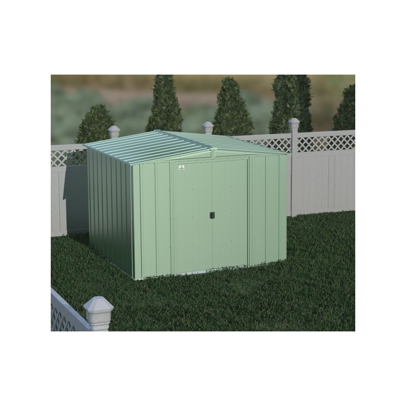 Arrow Classic 8x8 Steel Storage Shed Kit - Sage Green (CLG88SG)