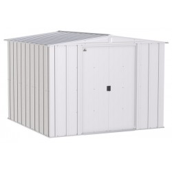 Arrow Classic 8x8 Steel Storage Shed Kit - Flute Grey (CLG88FG)