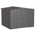 Arrow Classic 8x8 Steel Storage Shed Kit - Charcoal (CLG88CC)