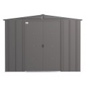 Arrow Classic 8x8 Steel Storage Shed Kit - Charcoal (CLG88CC)