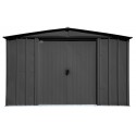 Arrow Classic 10x8 Steel Storage Shed Kit - Charcoal (CLG108CC)