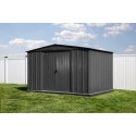 Arrow Classic 10x8 Steel Storage Shed Kit - Charcoal (CLG108CC)