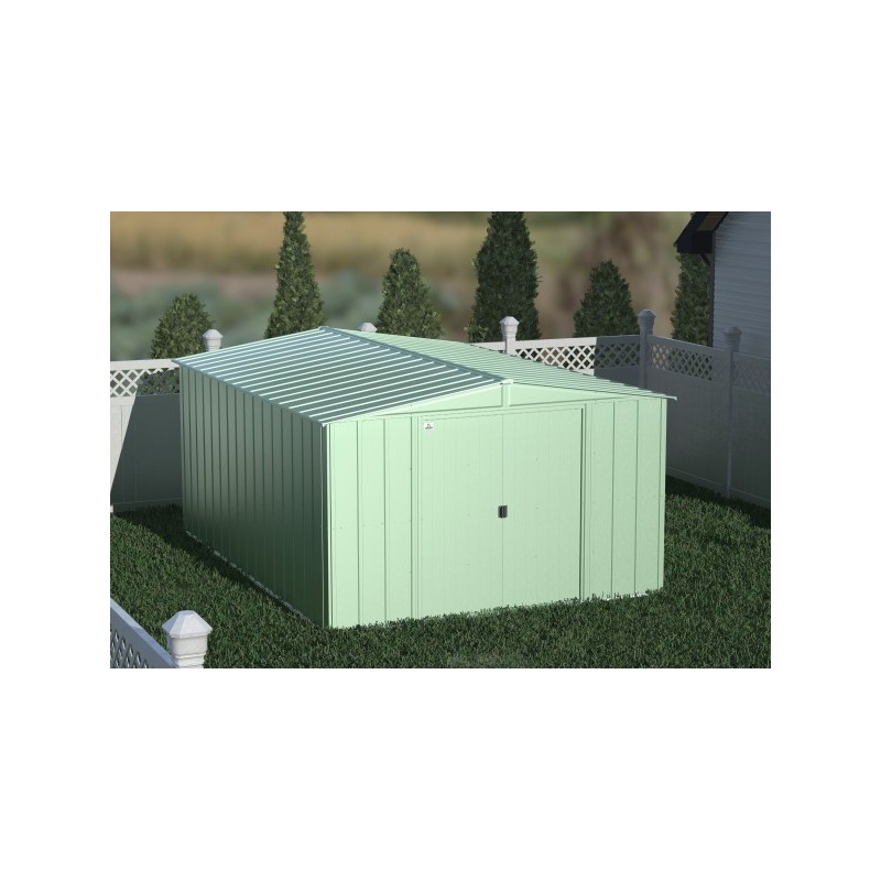 Arrow Classic 10x14 Steel Storage Shed Kit - Charcoal (CLG1014SG)