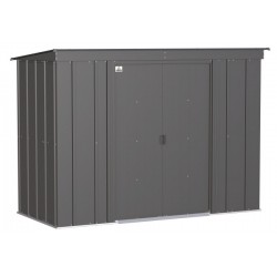 Arrow Classic 8x4 Steel Storage Shed Kit - Charcoal  (CLP84CC)