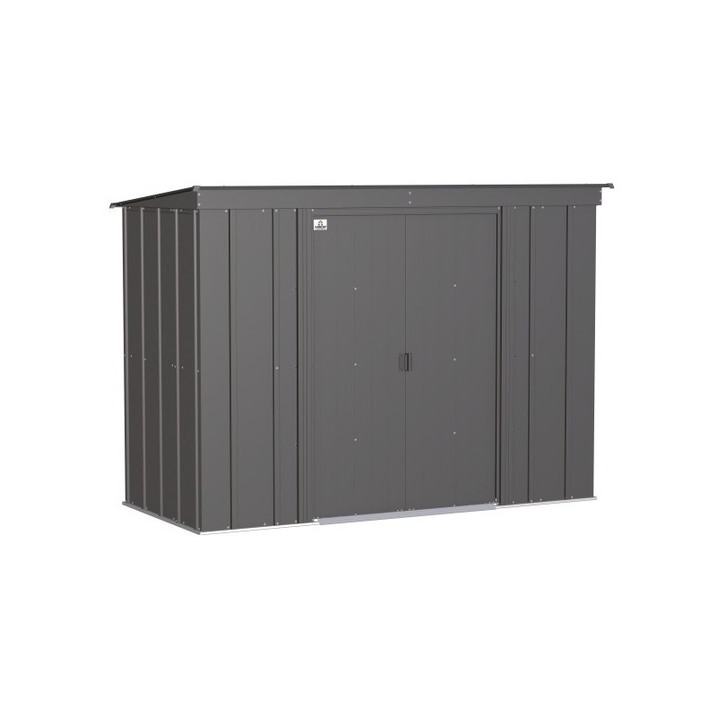 Arrow Classic 8x4 Steel Storage Shed Kit - Charcoal  (CLP84CC)