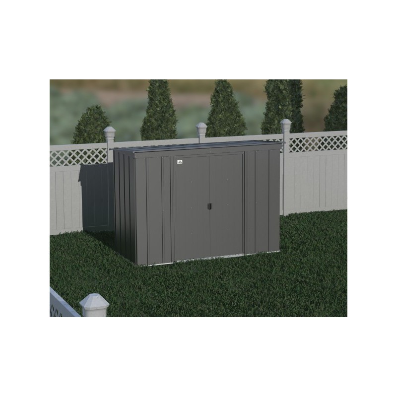 Arrow Classic 8x4 Steel Storage Shed Kit - Charcoal  (CLP84CC)