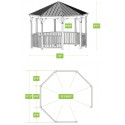 Yardistry 12x12 Meridian Octagon Gazebo Kit (YM11924COM)