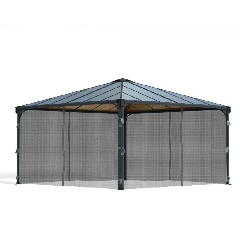 Palram - Canopia 4300 Palermo Gazebo Netting - Gray (HG1064)