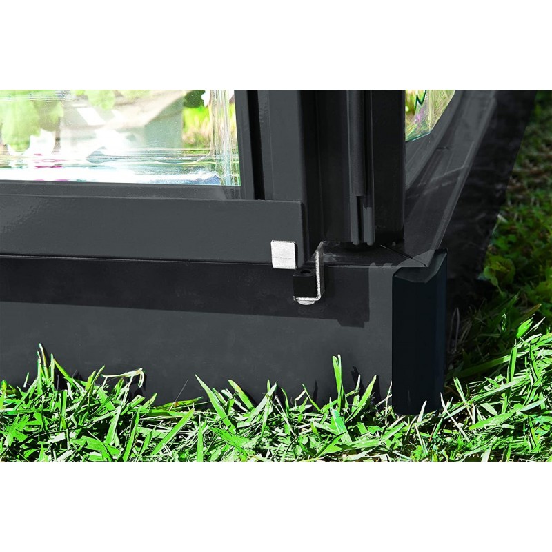 Palram - Canopia Mythos Hobby 6x8 Greenhouse Kit - Gray (HG5008Y)