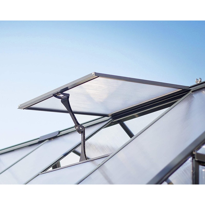 Palram - Canopia Mythos Hobby 6x8 Greenhouse Kit - Gray (HG5008Y)