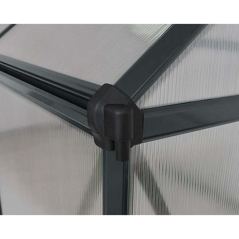 Palram – Canopia Mythos 6x10 Greenhouse Kit - Gray (HG5010Y)