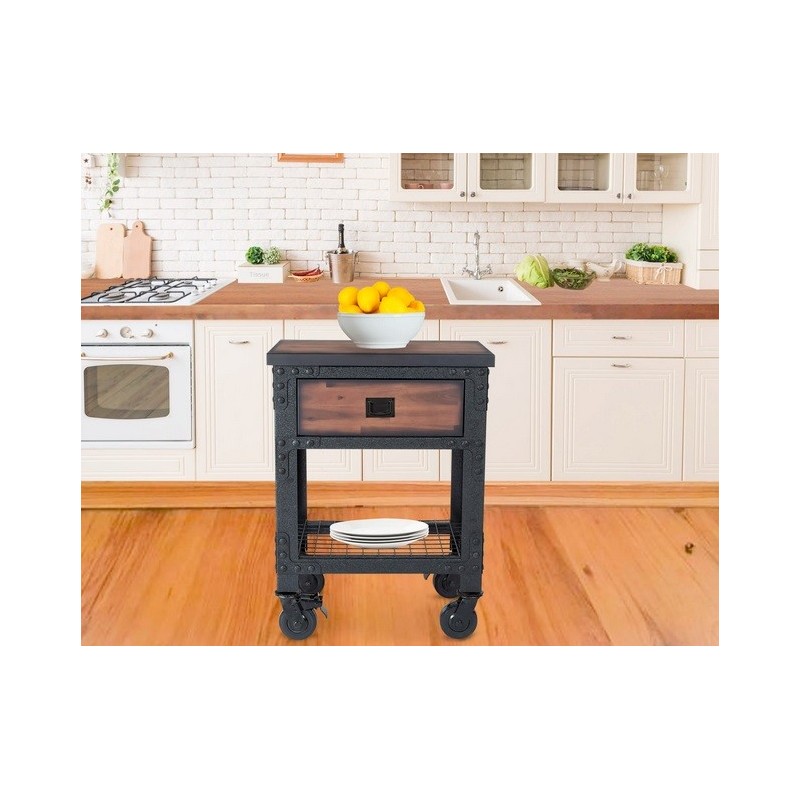 Duramax 27x20 1 Drawer Rolling Workbench - Wood Top (68003)