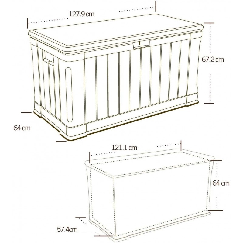 Lifetime Outdoor 116-Gallon Storage Deck Box (60089)