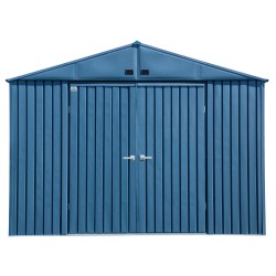 Arrow Elite Steel 10x8 Storage Shed - Blue Grey (EG108BG)