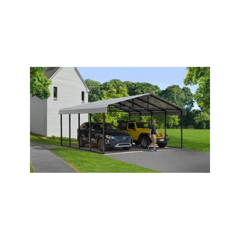 Arrow Steel 20x20x9 Carport Kit - Eggshell (CPH202009)