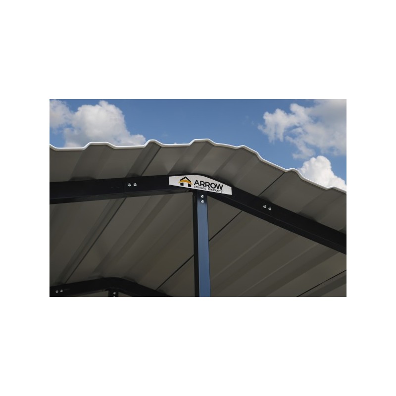 Arrow Steel 20x20x9 Carport Kit - Eggshell (CPH202009)