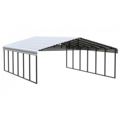 Arrow Steel 20x29x9 Carport Kit - Eggshell (CPH202909)