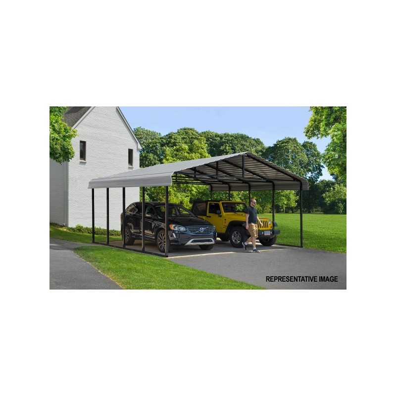Arrow Steel 20x29x9 Carport Kit - Eggshell (CPH202909)