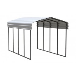 Arrow Steel 10x20x9 Carport Kit - Eggshell (CPH102009)