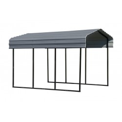 Arrow Steel 10x15x9 Carport Kit - Charcoal (CPHC101509)