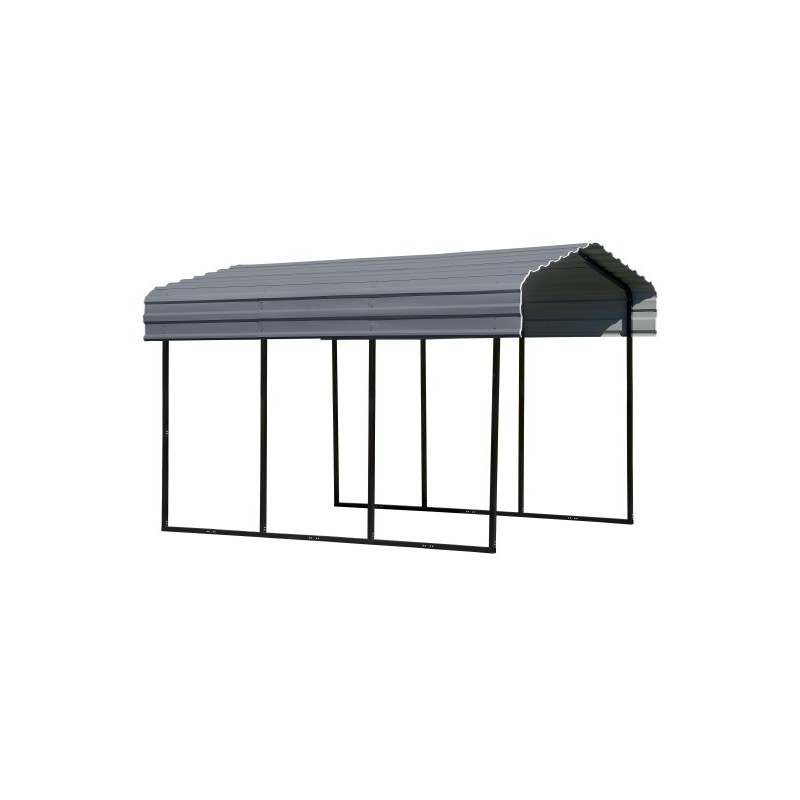 Arrow Steel 10x15x9 Carport Kit - Charcoal (CPHC101509)