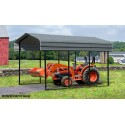 Arrow Steel 10x24x9 Carport Kit - Charcoal (CPHC102409)