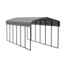 Arrow 10x29x9 Galvanized Steel Carport Kit - Charcoal (CPHC102909) Arrow 10x29x9 Galvanized Steel Carport Kit - Charcoal (CPHC102909)