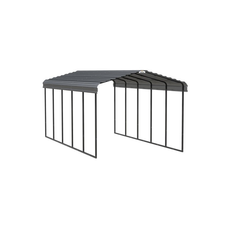 Arrow Steel 12x24x9 Carport Kit - Charcoal (CPHC122409)