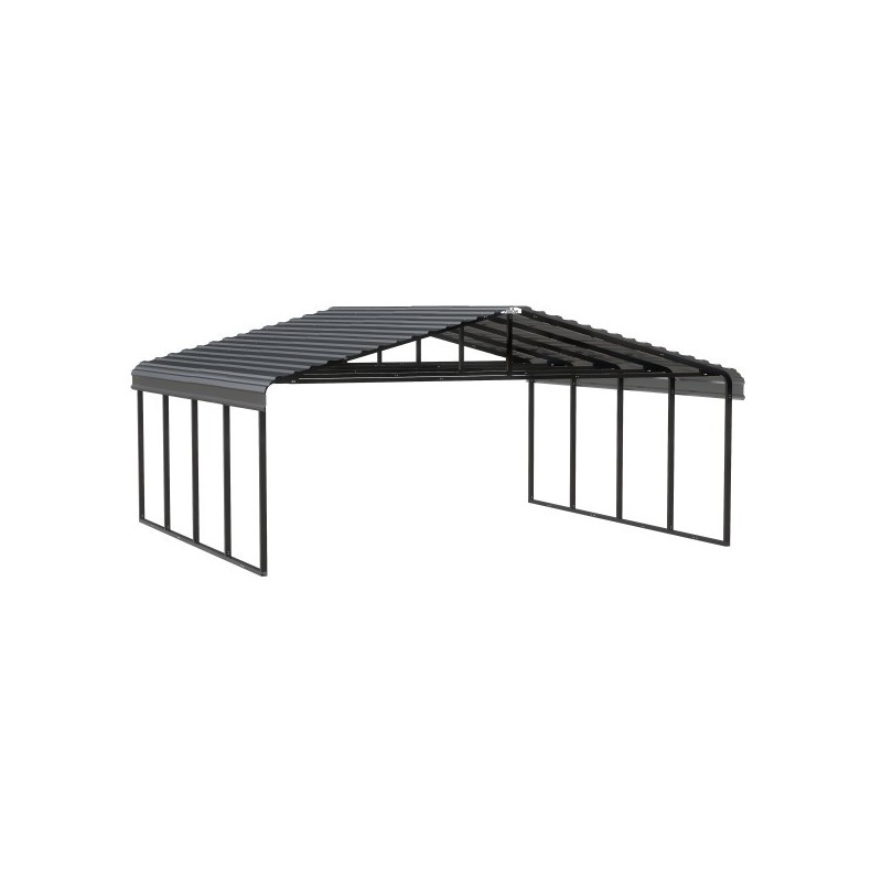 Arrow Steel 20x20x9 Carport Kit - Charcoal (CPHC202009)