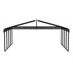 Arrow Steel 20x20x9 Carport Kit - Charcoal (CPHC202009)