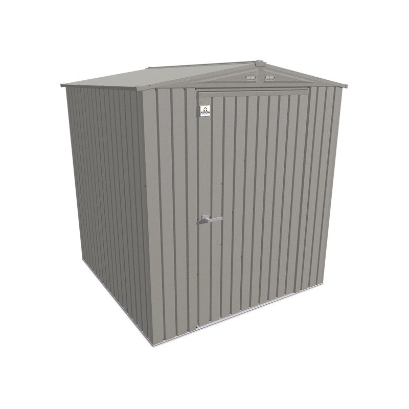 Arrow Elite Steel 6x6 Storage Shed Kit - Cool Grey (EG66CG)
