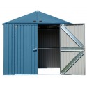 Arrow 8x6 Elite Steel Storage Shed Kit - Blue Grey (EG86BG)