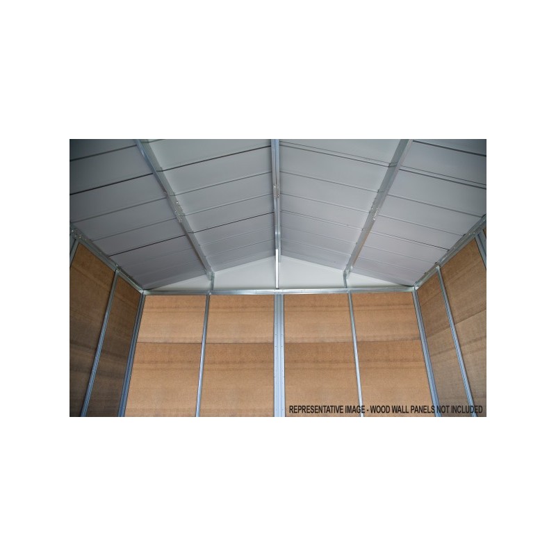 Arrow Ironwood 10x12 Steel Hybrid Shed Kit - Galvanized Anthracite (IWA1012)