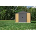 Arrow Ironwood 8x8 Steel Hybrid Shed Kit - Galvanized Anthracite (IWA88)