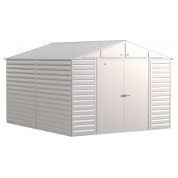 Arrow Select 10x12 Steel Storage Shed Kit - Flute Grey (SCG1012FG)