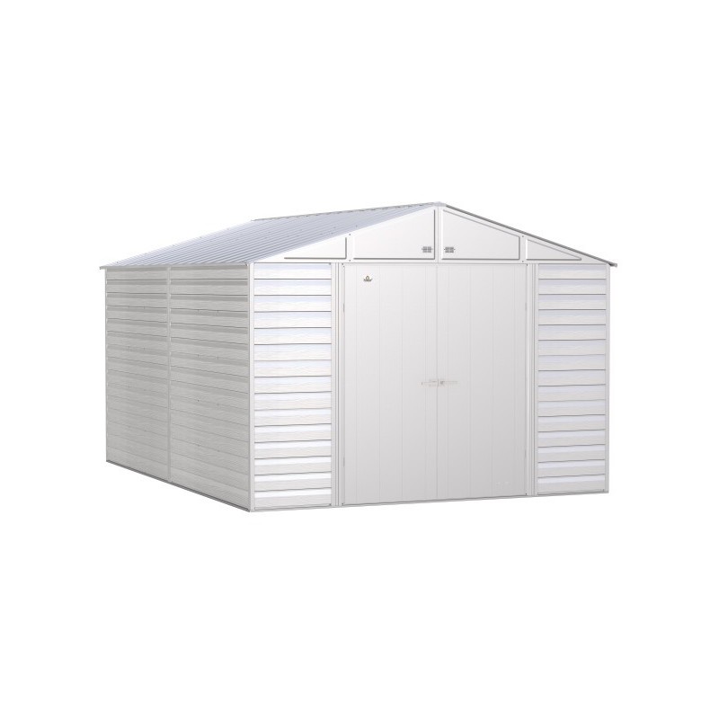 Arrow Select 10x14 Steel Storage Shed Kit - Flute Grey (SCG1014FG)