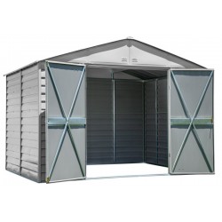 Arrow Select 10x8 Steel Storage Shed Kit - Flute Grey (SCG108FG)