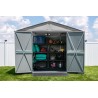 Arrow Select 10x8 Steel Storage Shed Kit - Flute Grey (SCG108FG) Arrow Select 10x8 Steel Storage Shed Kit - Flute Grey (SCG108FG)