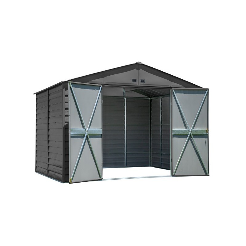 Arrow Select 10x8 Steel Storage Shed Kit - Charcoal (SCG108CC)