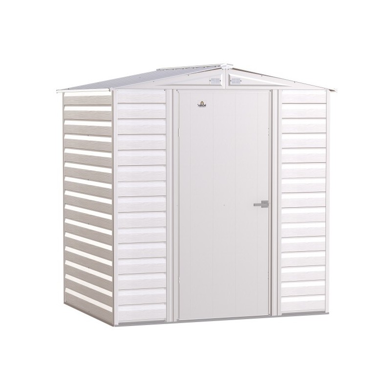 Arrow Select 6x5 Steel Storage Shed Kit - Flute Grey (SCG65FG)
