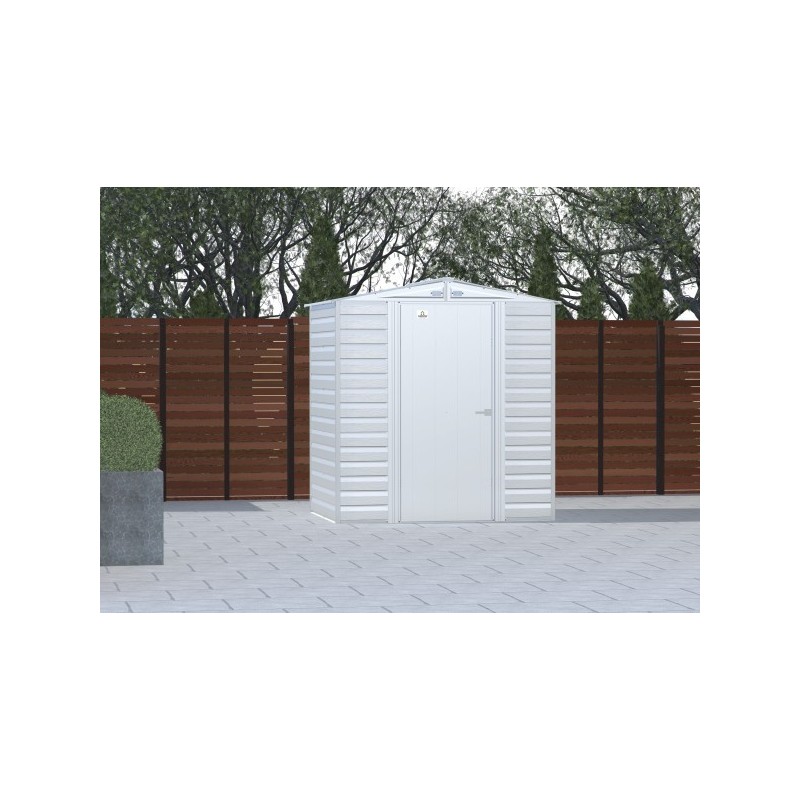 Arrow Select 6x5 Steel Storage Shed Kit - Flute Grey (SCG65FG)