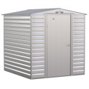 Arrow Select 6x7 Steel Storage Shed Kit - Flute Grey (SCG67FG)