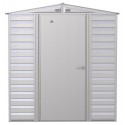 Arrow Select 6x7 Steel Storage Shed Kit - Flute Grey (SCG67FG)